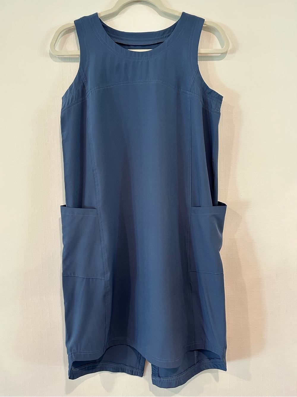 LIV - Life Integrity Earth Blue Sleeveless Shift Dress with Pockets